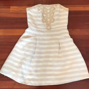 Lilly Pulitzer strapless formal dress